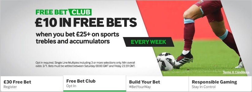 betway Bonus free bet club